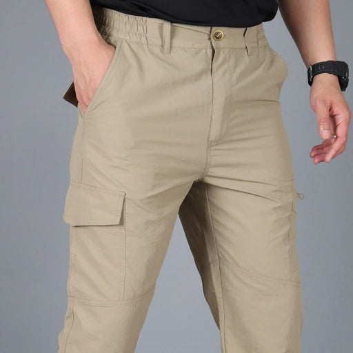 Men's Summer Tactical Cargo Pants Lightweight Casual Waterproof Trousers Casual Pants Wear-resisting Multi-pocket Outdoor Hiking