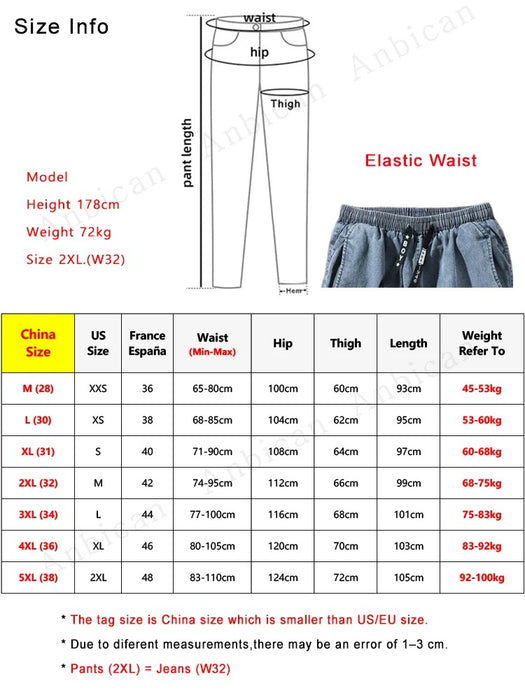 Spring Summer Black Blue Cargo Jeans Men Streetwear Denim Jogger Pants